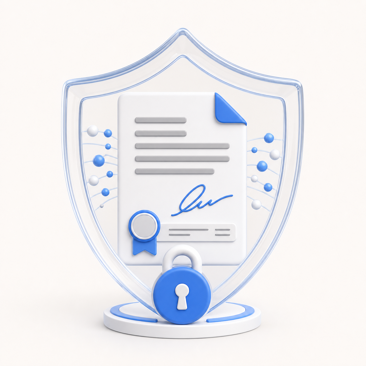 SignBolt secure contract audit shield 3D model